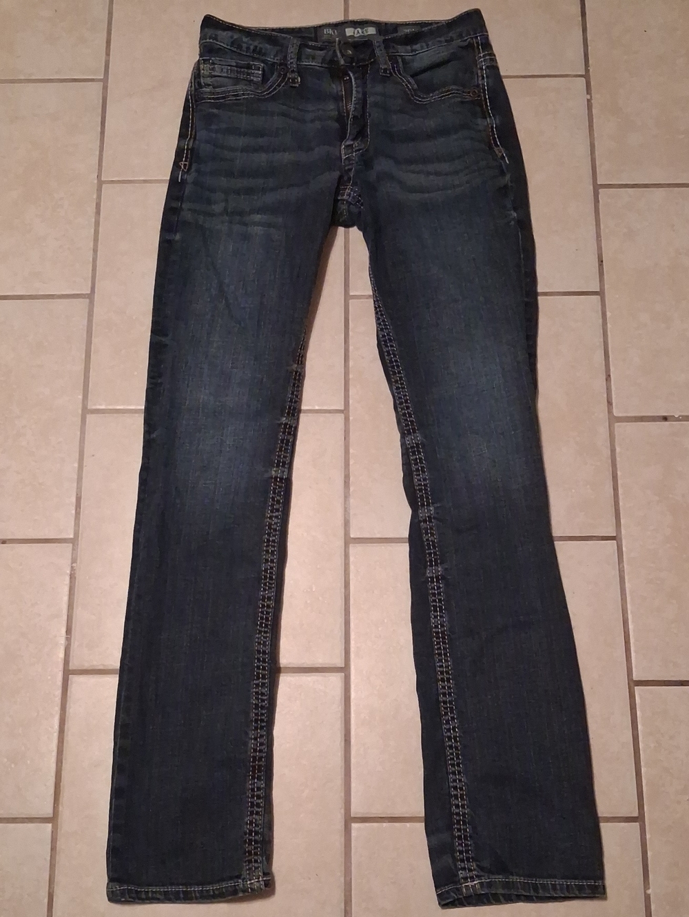 Buckle Mens Sz 29 L Dark Wash The Jake Straight Leg Denim Jeans